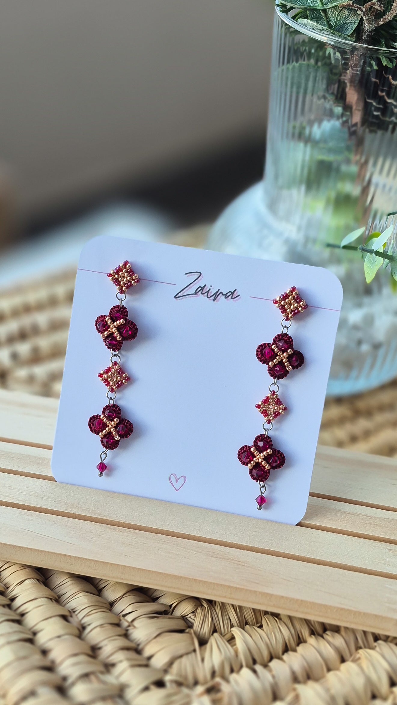 Zaira bordeaux e oro